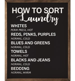 How To Sort Laundry Black
